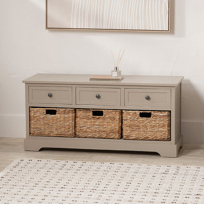 pine-sideboard-with-wicker-baskets