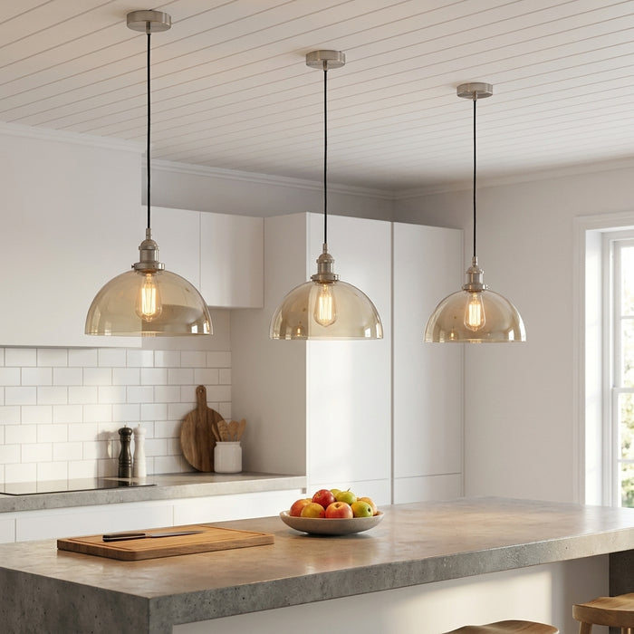 Cove Lustre Glass Dome Pendant Light