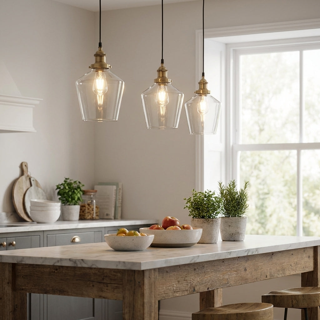 Clara Glass Cloche Pendant Light