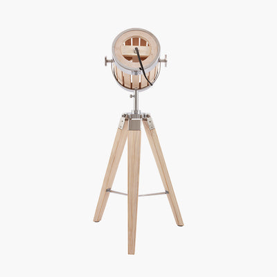 Staithes Natural and Silver Marine Tripod Table Lamp