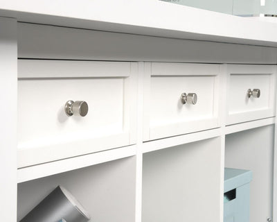 Work Island Table for Crafts- White