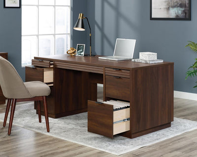 Teknik Executive Desk Spiced Mahogany