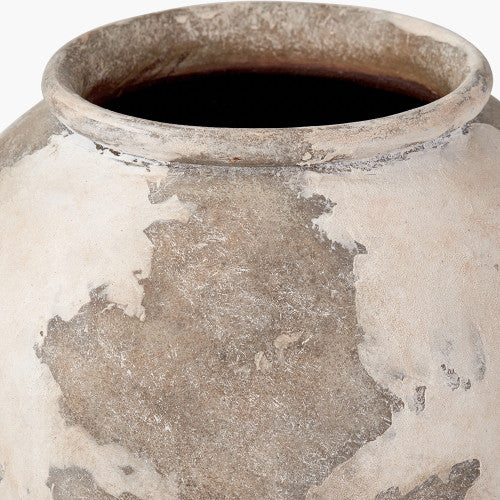 Lulia Antique Finish Stoneware Urn Vase