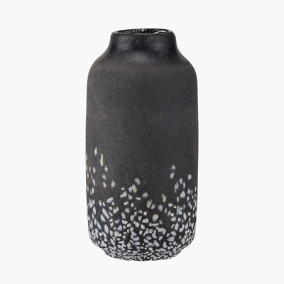 Etna Black and White Glass Vase