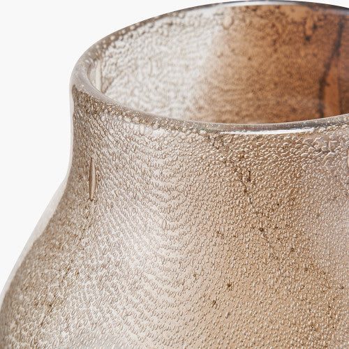 Valtellina Brown and Green Glass Vase