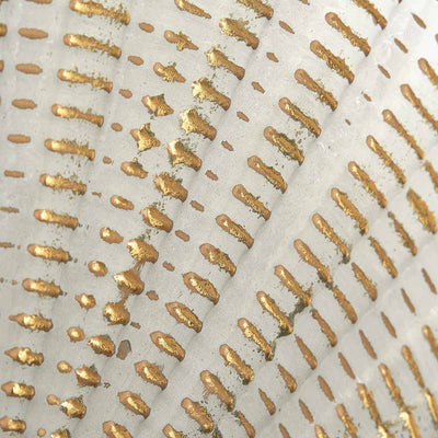 White and Gold Metal Sunburst Wall Art