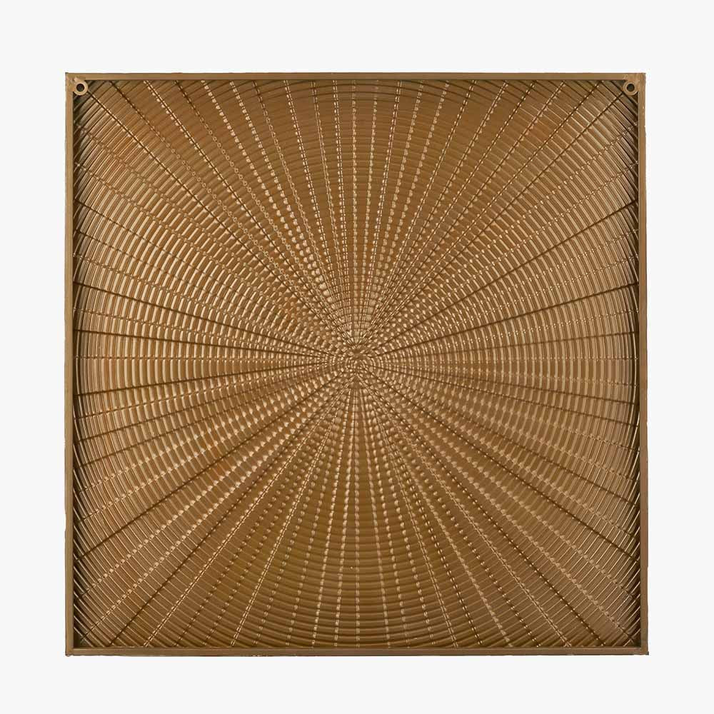 White and Gold Metal Sunburst Wall Art