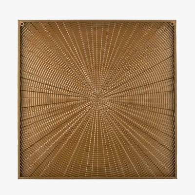 White and Gold Metal Sunburst Wall Art