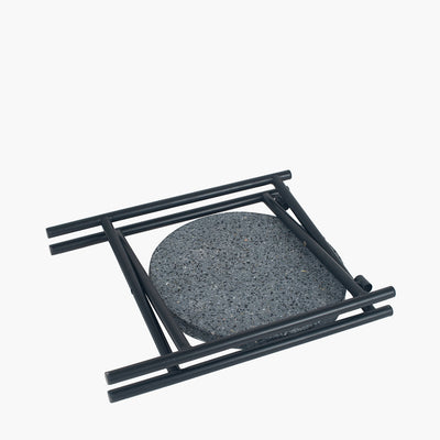 Romeo Black Terrazzo & Matt Black Metal Table Small 2