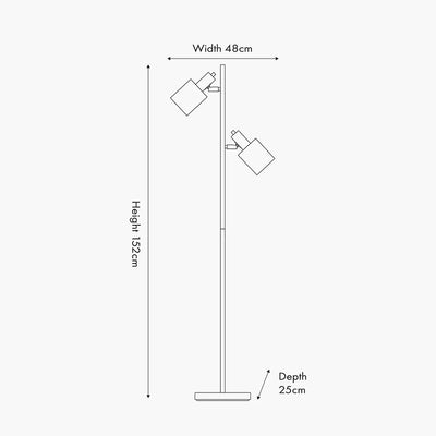 Aaron-Brushed-Chrome-Metal-Task-Floor-Lamp-Dimensions