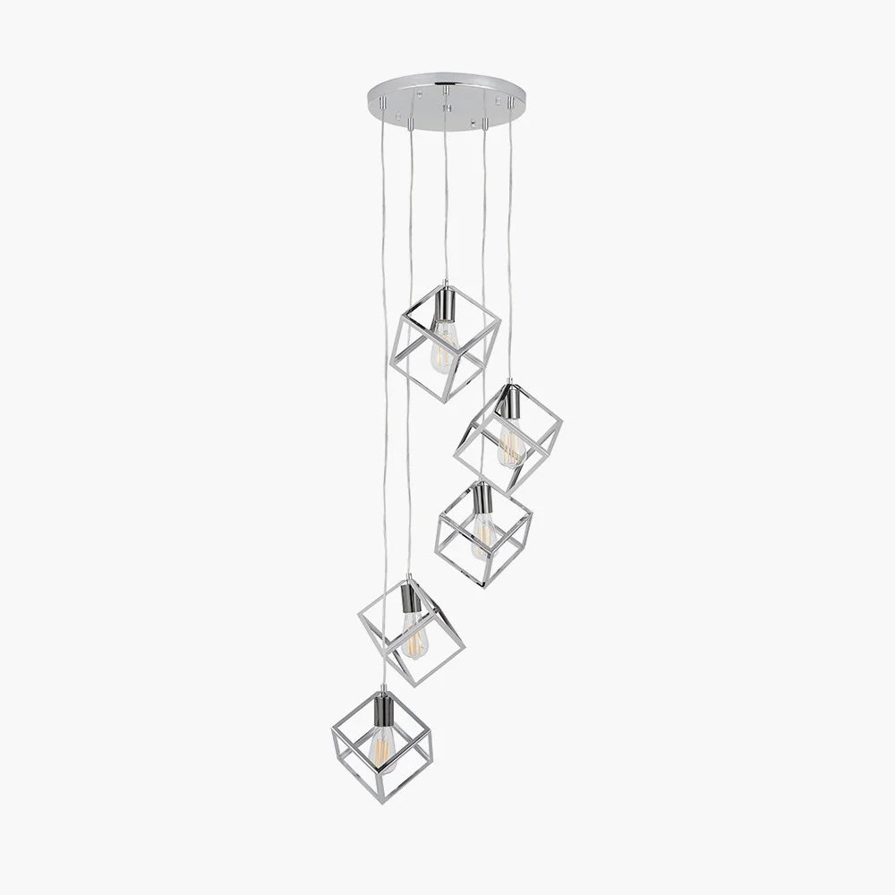 Alessio-Shiny-Nickel-Metal-Five-Cube-Pendant-2
