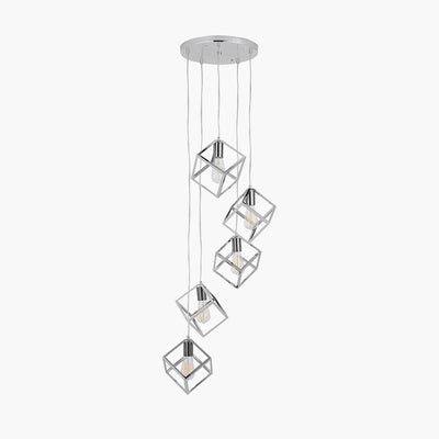 Alessio-Shiny-Nickel-Metal-Five-Cube-Pendant-2