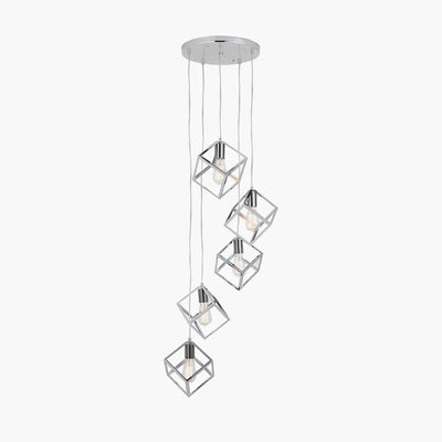 Alessio-Shiny-Nickel-Metal-Five-Cube-Pendant-5