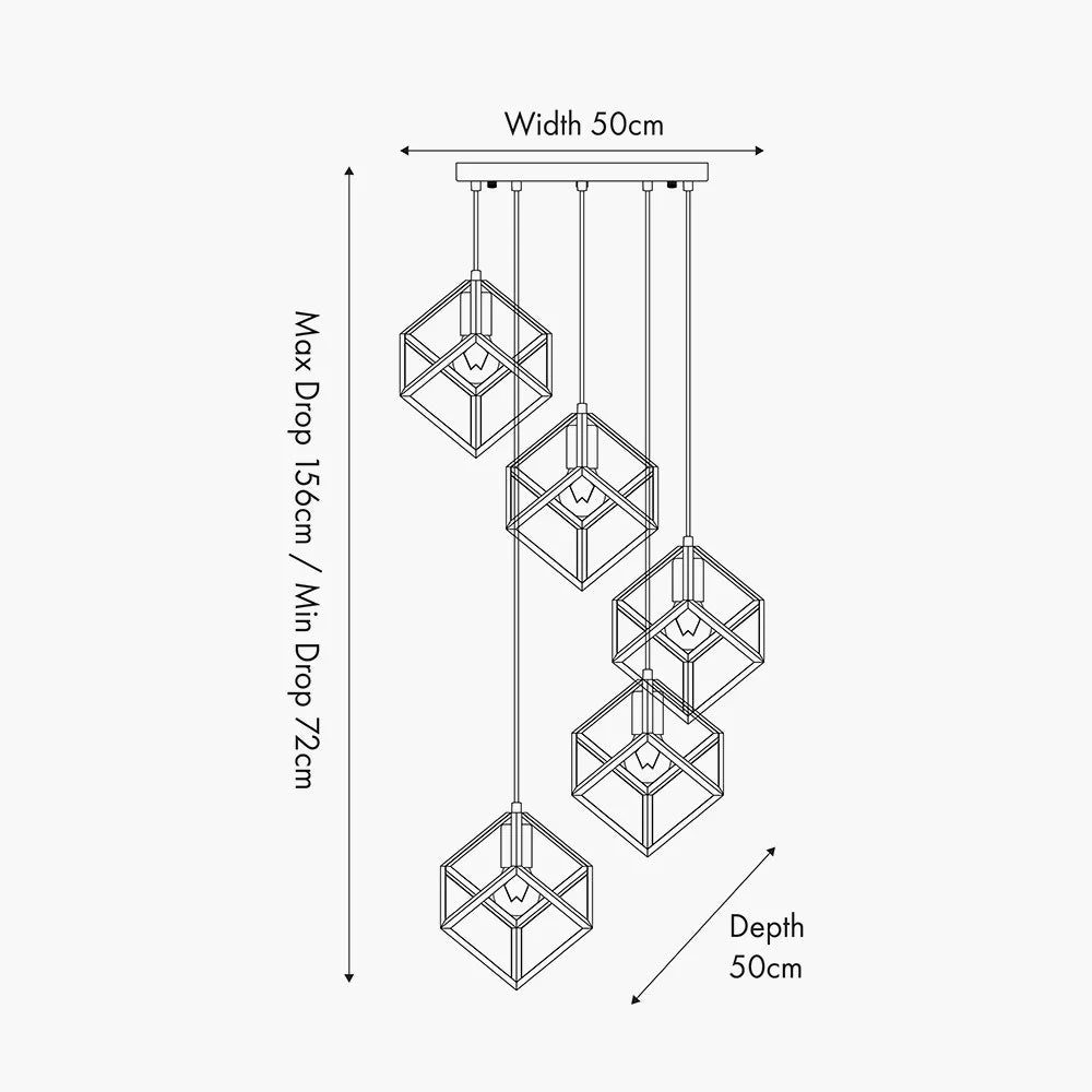 Alessio-Shiny-Nickel-Metal-Five-Cube-Pendant-DImensions