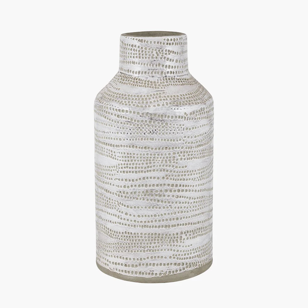 Alina-White-Stoneware-Dot-Design-Vase-Tall-2