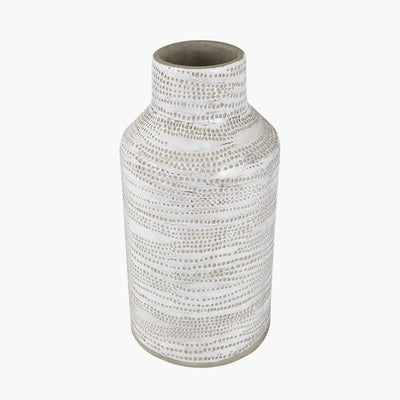 Alina-White-Stoneware-Dot-Design-Vase-Tall-3