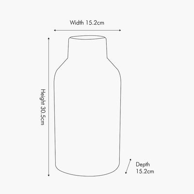 Alina-White-Stoneware-Dot-Design-Vase-Tall-Dimensions