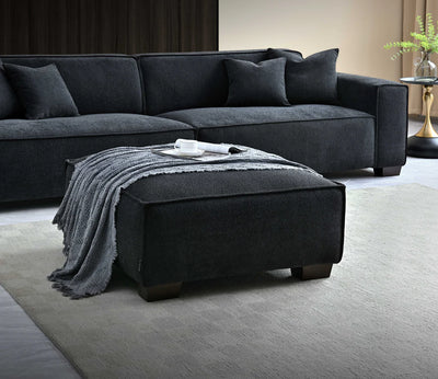 Aluxo-Dakota-4-seater-with-Chaise-in-Midnight-Boucle
