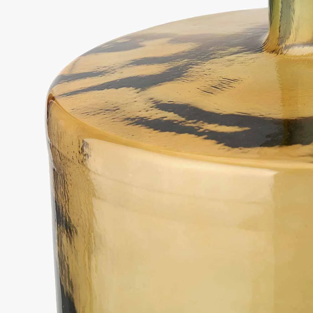 Amber-Recycled-Glass-Bottle-Vase-6