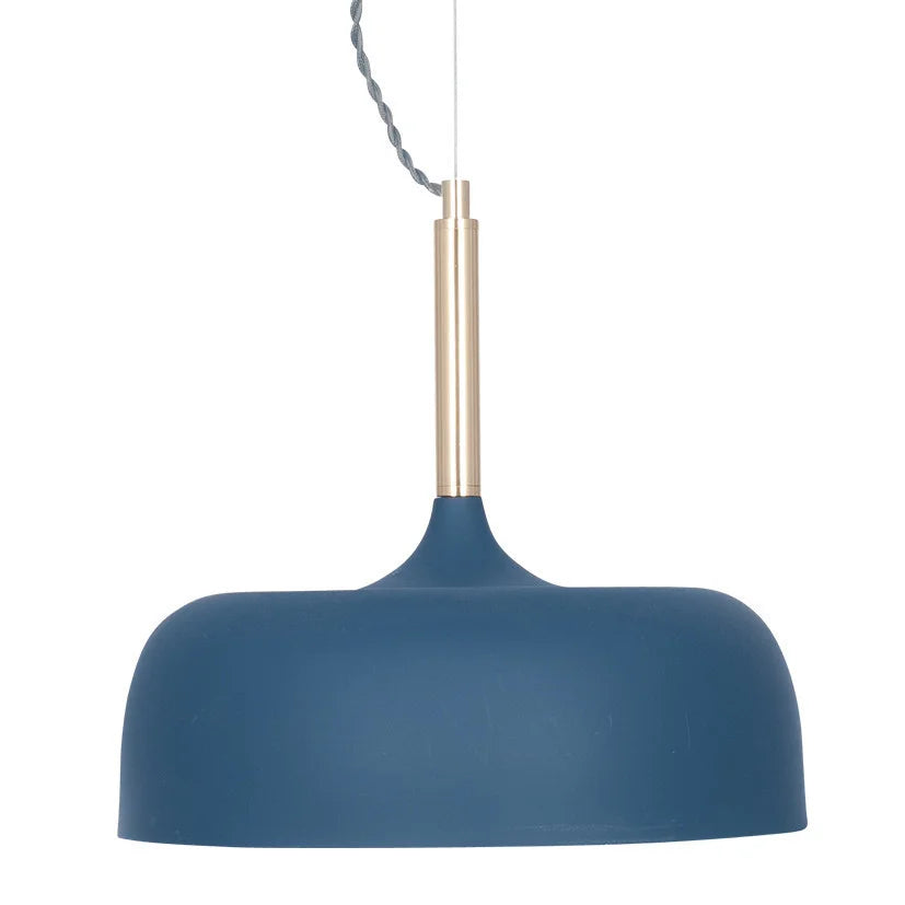 Anke-Matt-Indigo-Domed-Metal-Pendant