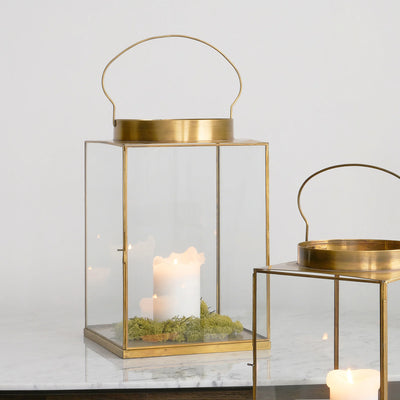 Antique-Brass-Metal-and-Glass-Square-Lantern-Large