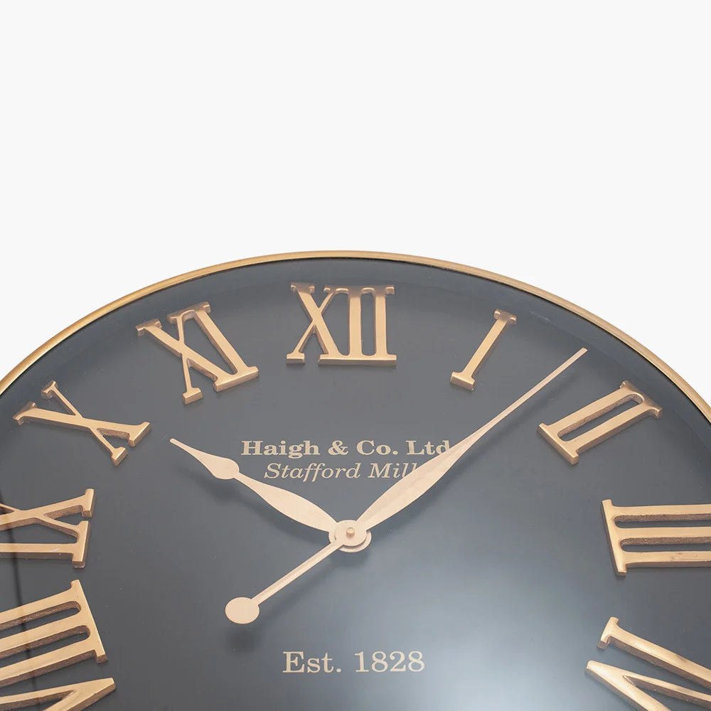 Antique-Gold-and-Black-Metal-Wall-Clock_5
