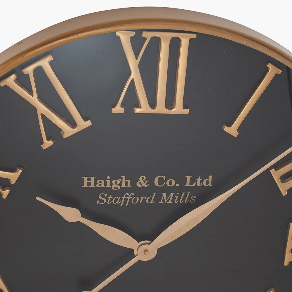 Antique-Gold-and-Black-Metal-Wall-Clock_6