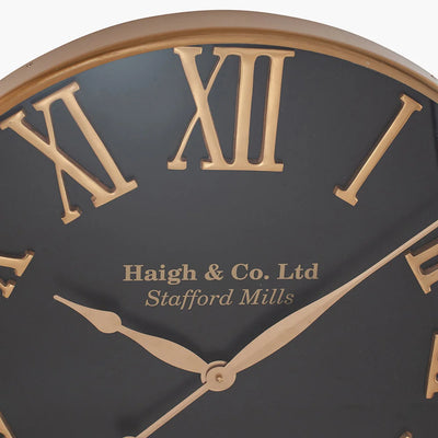 Antique-Gold-and-Black-Metal-Wall-Clock_6