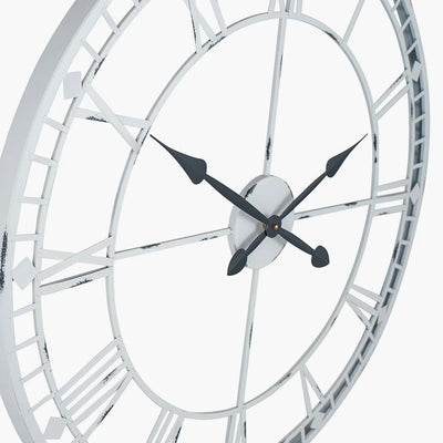 Antique-Grey-Metal-Round-Wall-Clock-Large_3