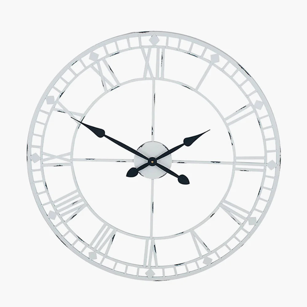 Antique-Grey-Metal-Round-Wall-Clock-Large_5