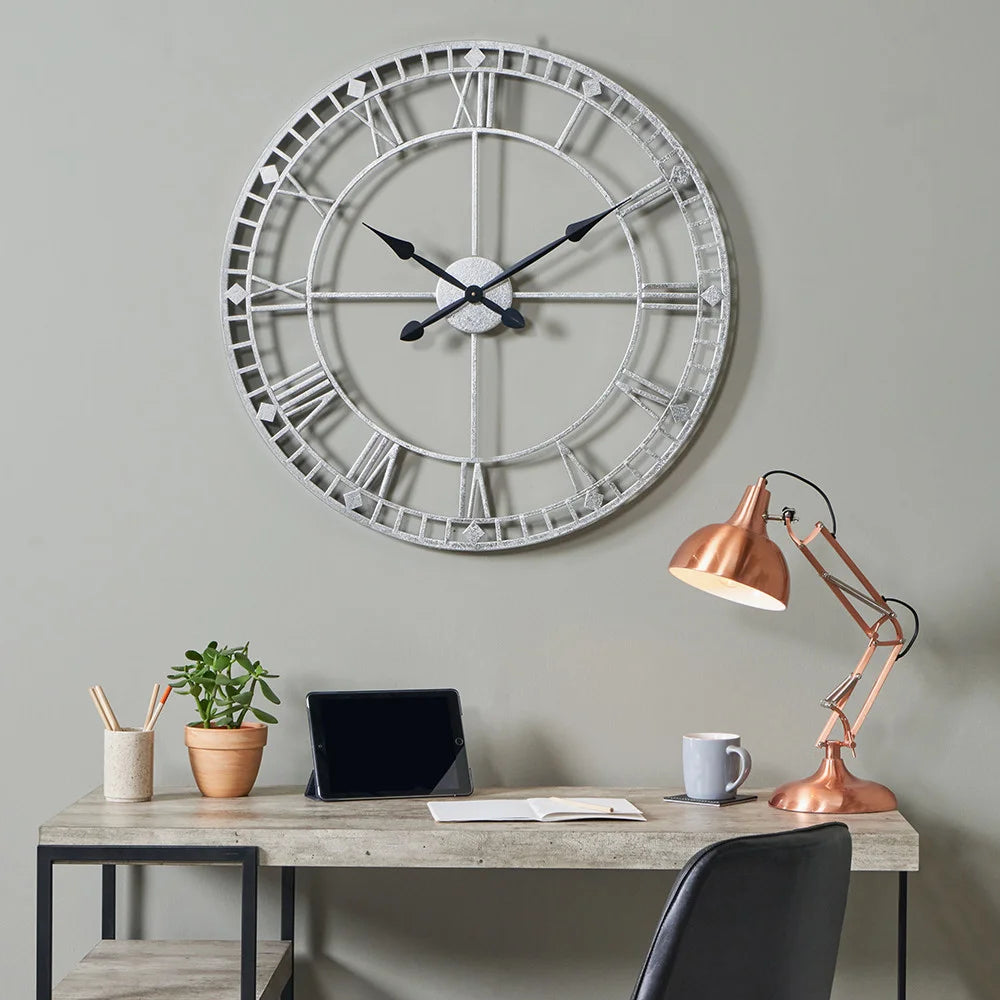 Antique-Silver-Metal-Round-Wall-Clock-Large_1