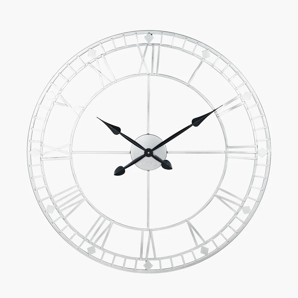 Antique-Silver-Metal-Round-Wall-Clock-Large_3
