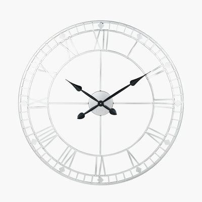 Antique-Silver-Metal-Round-Wall-Clock-Large_3