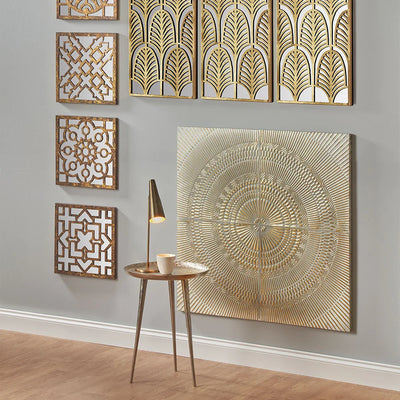 Antique-White-and-Gold-Textured-Metal-Wall-Art-3