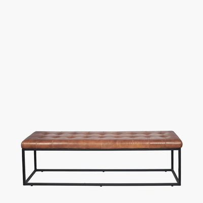 Arlo-Vintage-Brown-Leather-and-Metal-Stitched-Seat-Bench_3