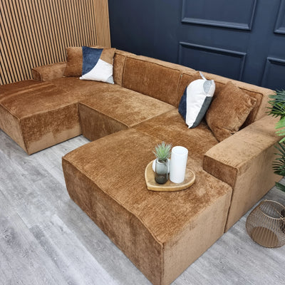 Atlanta_Sofa_U_Shape_Orange_No_Stool