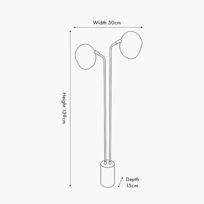 Bailey-Black-Metal-2-Head-Floor-Lamp-Dimensions