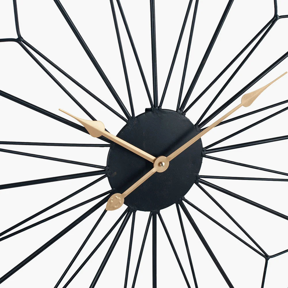 Black-Metal-Geo-Design-Round-Wall-Clock_2