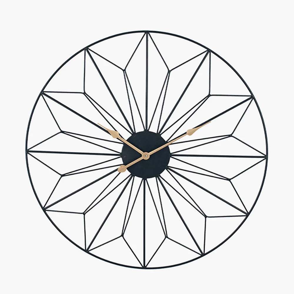 Black-Metal-Geo-Design-Round-Wall-Clock_5