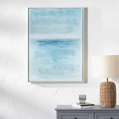 Blues-Abstract-Canvas-with-White-Frame