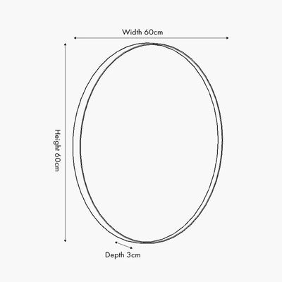 Brushed-Gold-Metal-Slim-Frame-Round-Wall-Mirror-Small-Dimensions