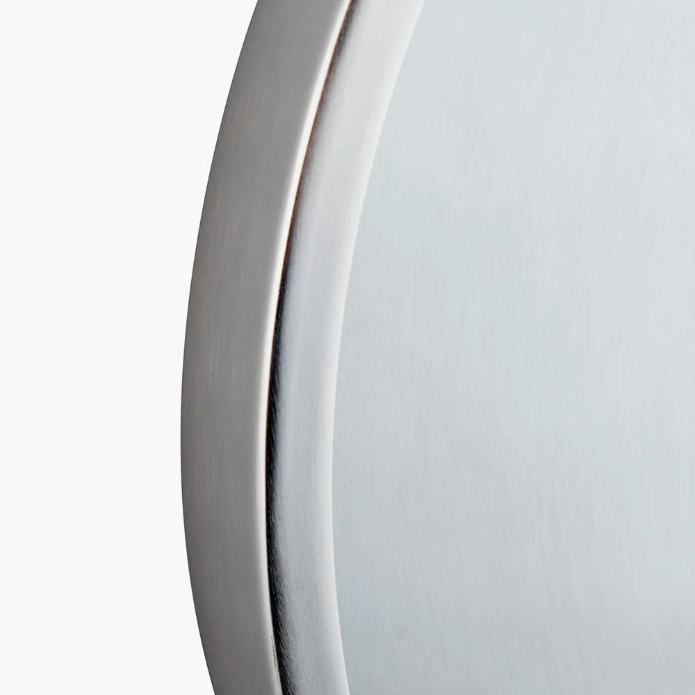 Brushed-Silver-Metal-Round-Wall-Clock_2