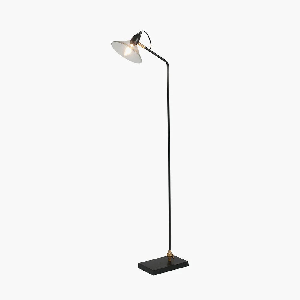 Canton-Matt-Black-Metal-and-Glass-Cone-Floor-Lamp-3