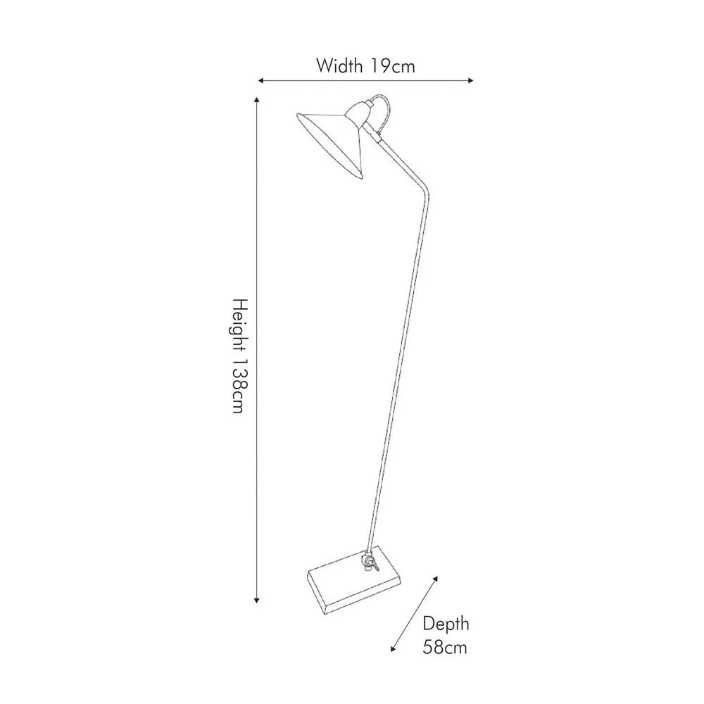 Canton-Matt-Black-Metal-and-Glass-Cone-Floor-Lamp-Dimensions