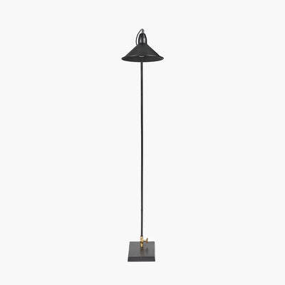 Canton-Matt-Black-and-Brass-Metal-Cone-Floor-Lamp-6