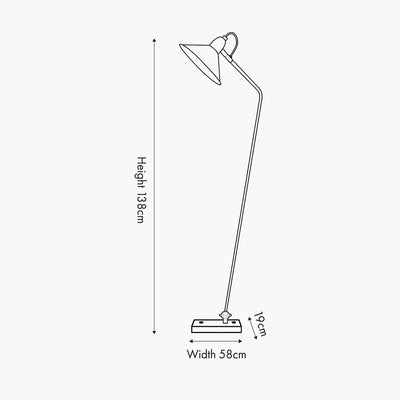 Canton-Matt-Black-and-Brass-Metal-Cone-Floor-Lamp-Dimensions