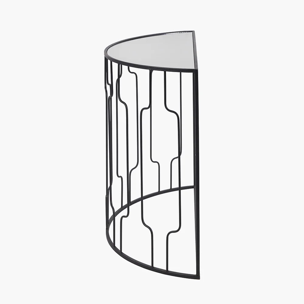 Caprisse-Mirrored-Glass-and-Graphite-Metal-Half-Moon-Console-Table-9