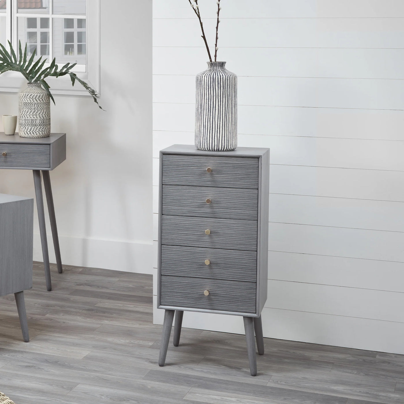 Chaya-Dark-Grey-Pine-Wood-5-Drawer-Tall-Boy_1