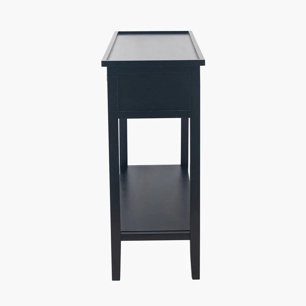 Chelmsford-Satin-Black-Pine-Wood-2-Drawer-Console-Table_2