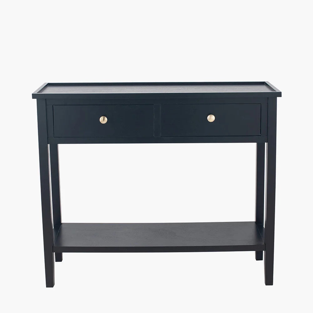 Chelmsford-Satin-Black-Pine-Wood-2-Drawer-Console-Table_4